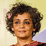 Picture of Arundhati Roy,  The God of Small Things (1997),  The Ministry of Utmost Happiness (2017)