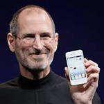 Picture of Steve Jobs, co-founder of Apple 