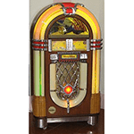 Picture of Jukebox, partially automated music-playing device.