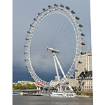Picture of London Eye, most popular paid tourist attraction in the United Kingdom