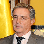 Picture of Alvaro Uribe,  President of Colombia, 2002-10