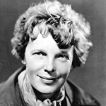 Picture of Amelia Earhart,  Misplaced aviatrix