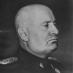 Picture of Benito Mussolini,  Fascist Dictator of Italy