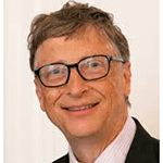 Picture of Bill Gates, co-founded Microsoft