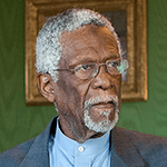 Picture of Bill Russell,  Boston Celtics, five time NBA Most Valuable Player
