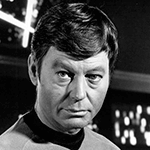 Picture of DeForest Kelley,  Dr. McCoy on Star Trek (1966–1991