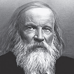 Picture of Dmitri Mendeleev,  Periodic Table of the Elements