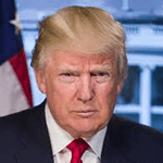 Picture of Donald Trump,  45th president of the United States from 2017 to 2021