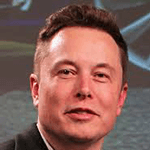 Picture of Elon Musk, CEO of SpaceX and Tesla Motors