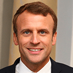 Picture of Emmanuel Macron, President of France from 2017