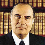 Picture of Francois Mitterrand,  President of France, 1981-95