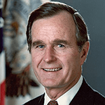 Picture of George H.W. Bush,  41st US President, 1989-93