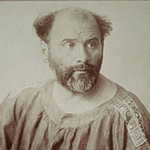 Picture of Gustav Klimt,  Founder of the Vienna Sezession, Golden Style, The Kiss (Lovers)