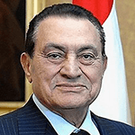 Picture of Hosni Mubarak,  President of Egypt, 1981-2011
