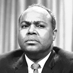 Picture of James Farmer,  Co-Founder (1942) of Committee of Racial Equality - later Congress of Racial Equality (CORE)