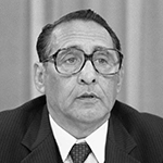 Picture of Jose Napoleon Duarte,  President of El Salvador, 1984-89