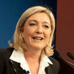 Picture of Marine Le Pen,  Daughter of Jean-Marie Le Pen