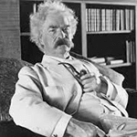 Picture of Mark Twain,  Huckleberry Finn