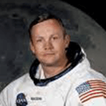 Picture of Neil Armstrong, first person to walk on the Moon