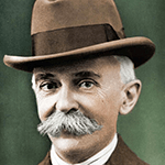 Picture of Pierre de Coubertin, father of the modern Olympic Games