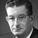Picture of Robert B. Woodward,  Synthesized cholesterol, Vitamin B12, etc.
