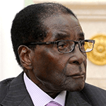 Picture of Robert Mugabe,  President of Zimbabwe 1987-2017