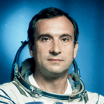 Picture of Valeri Polyakov, holder of the record for the longest single stay in space