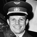 Picture of Yuri Gagarin,  First person to orbit earth