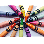 Picture of Crayon, colored stick used for writing or drawing