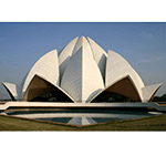 Picture of Lotus Temple, prominent attraction in Delhi, India