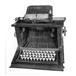 Picture of Typewriter, machine for typing characters